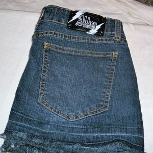 🎲#333 Abby Dawn Dark Denim Mini Jean Skirt
